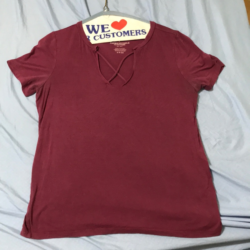 American Eagle Cross Top